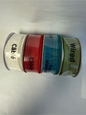 OFFRAY Wired Organza Ribbon NWT